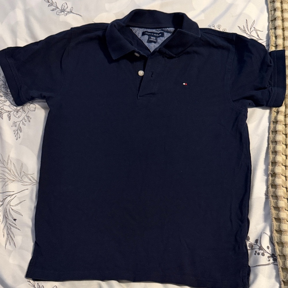 Tommy Hilfiger Boys Navy Polo Shirt